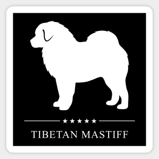 Tibetan Mastiff Dog White Silhouette Sticker